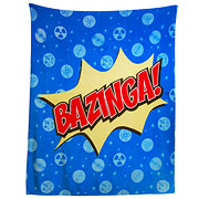 Big Bang Theory Large Blue Bed Throw